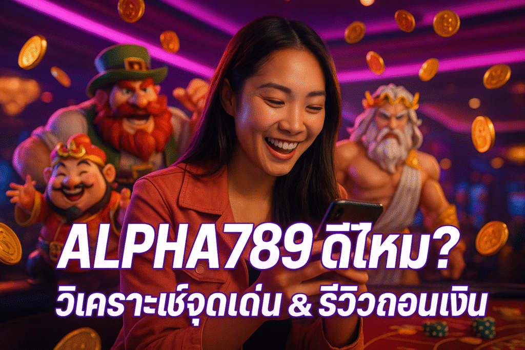 ALPHA789 ดีไหม? วิเคราะห์จุดเด่น & รีวิวถอนเงิน