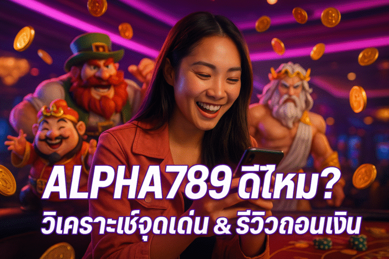 ALPHA789 ดีไหม? วิเคราะห์จุดเด่น & รีวิวถอนเงิน